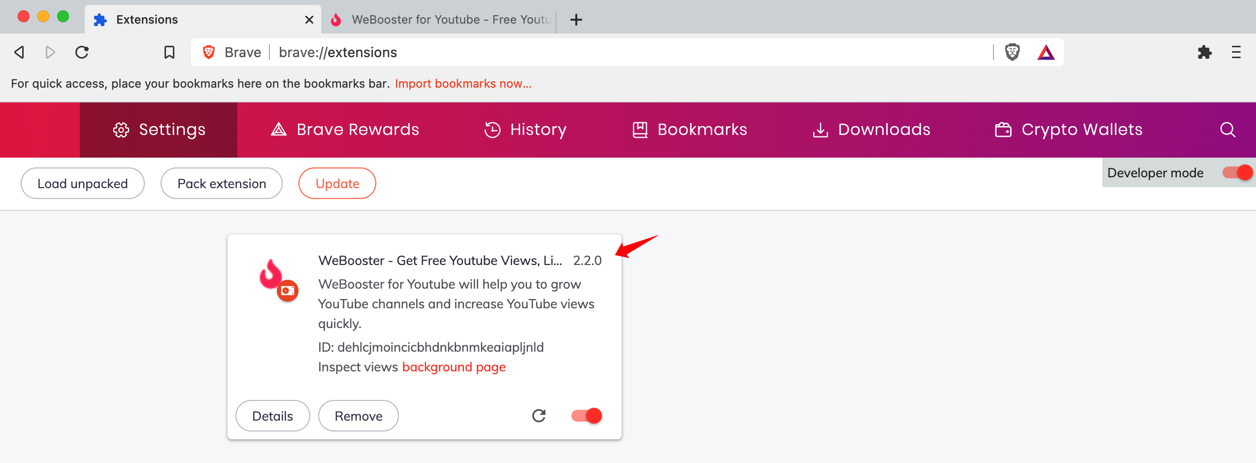 WeBooster for Youtube