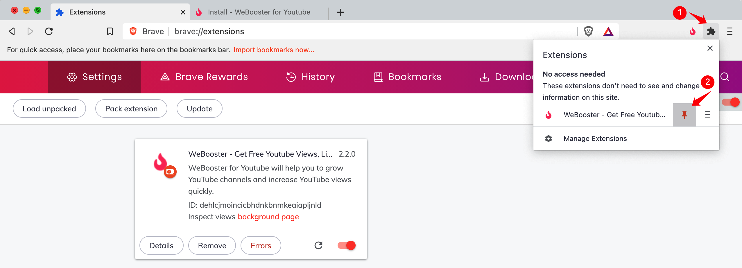 WeBooster for Youtube