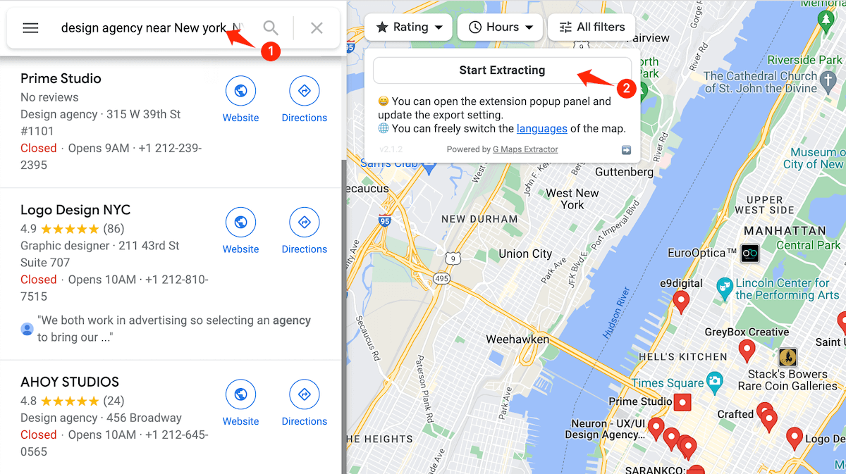 Best and fastest data scraper from Google Maps